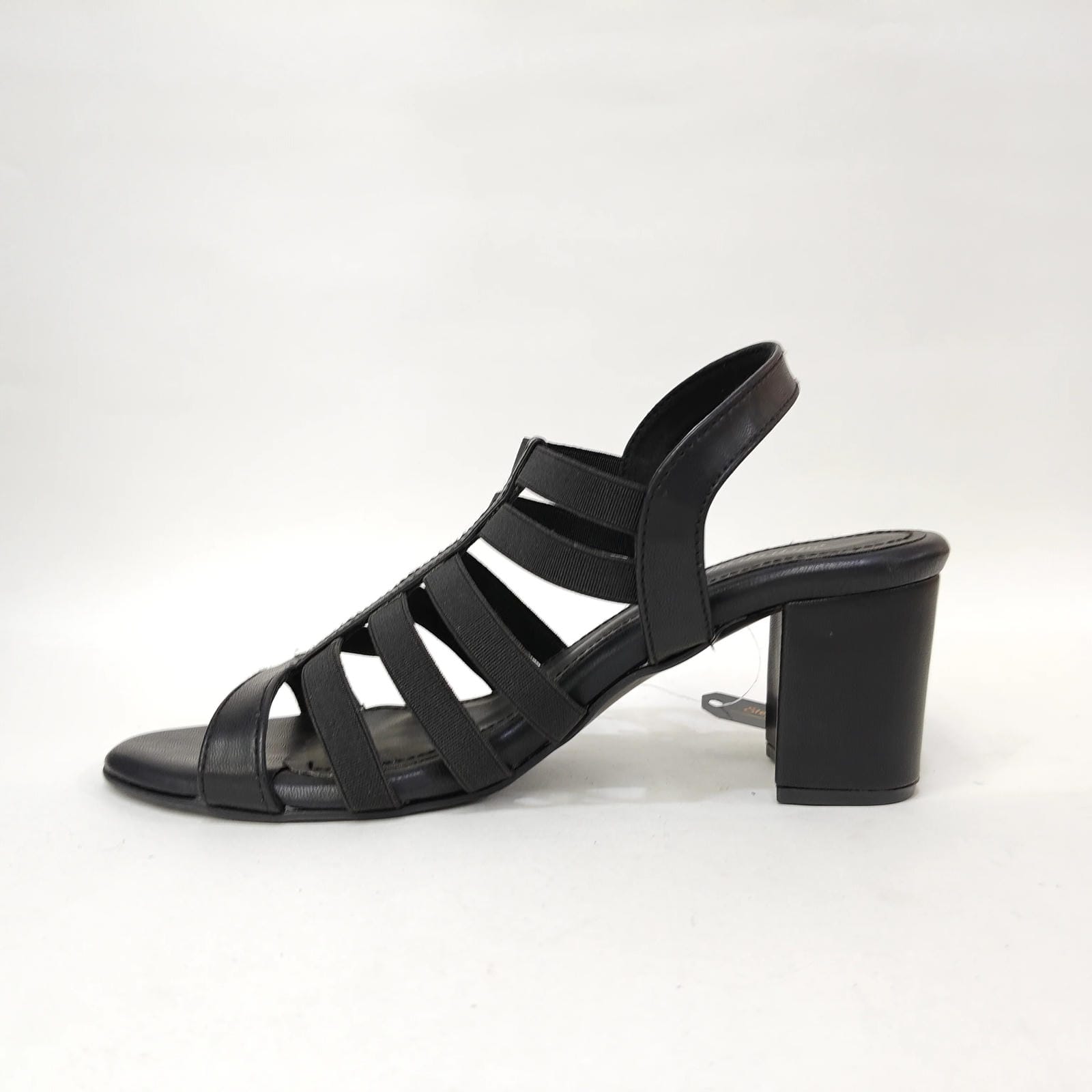 Block Heel 6 Belts – Cream, Pink & Black