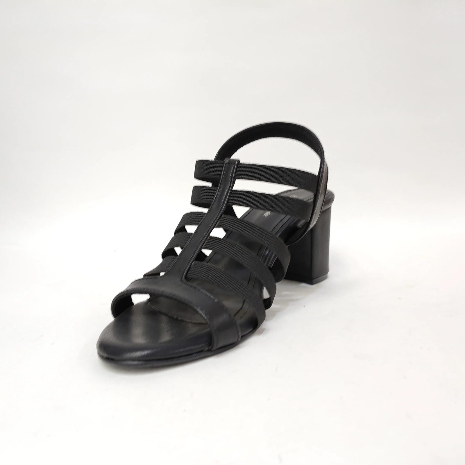 Block Heel 6 Belts – Cream, Pink & Black
