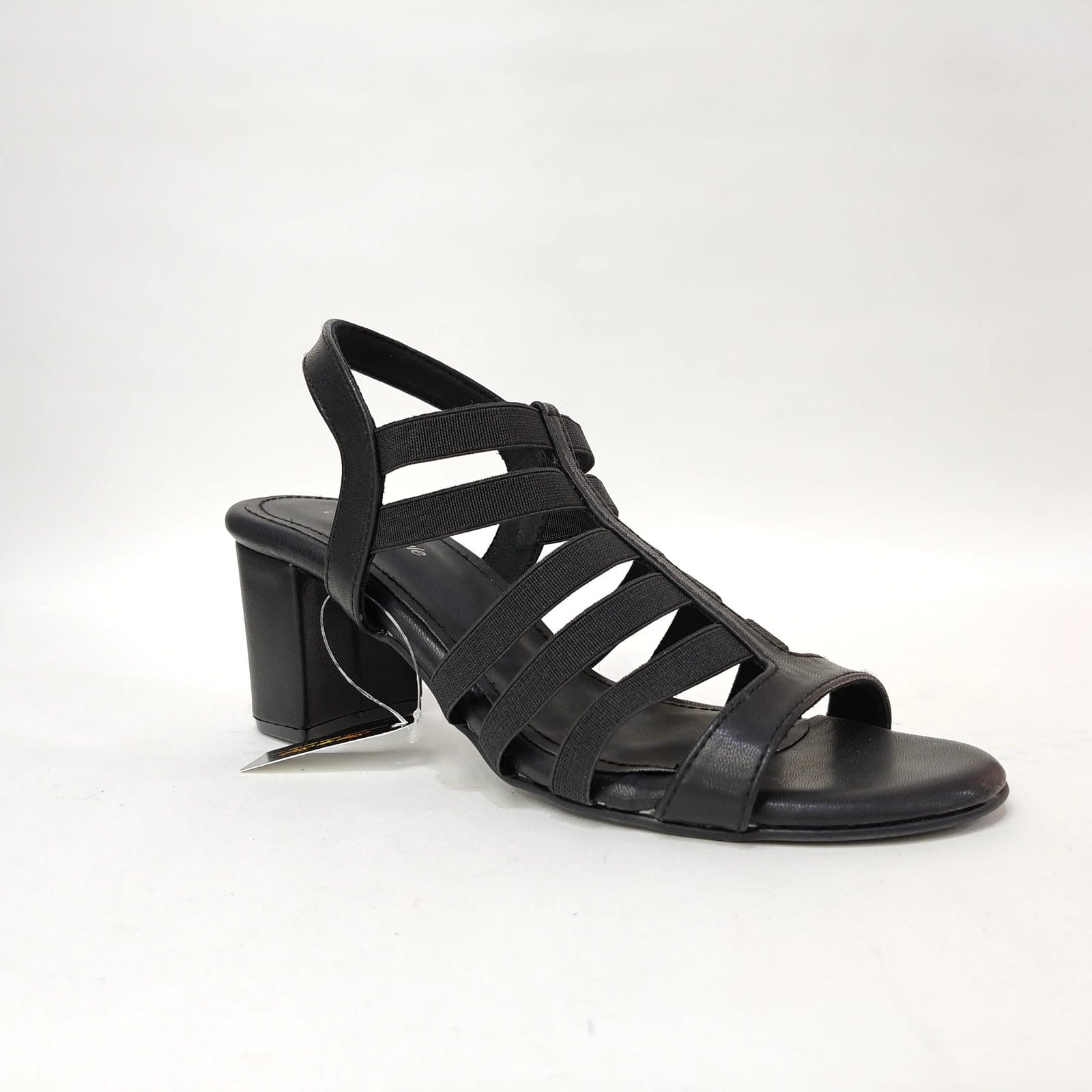 Block Heel 6 Belts – Cream, Pink & Black