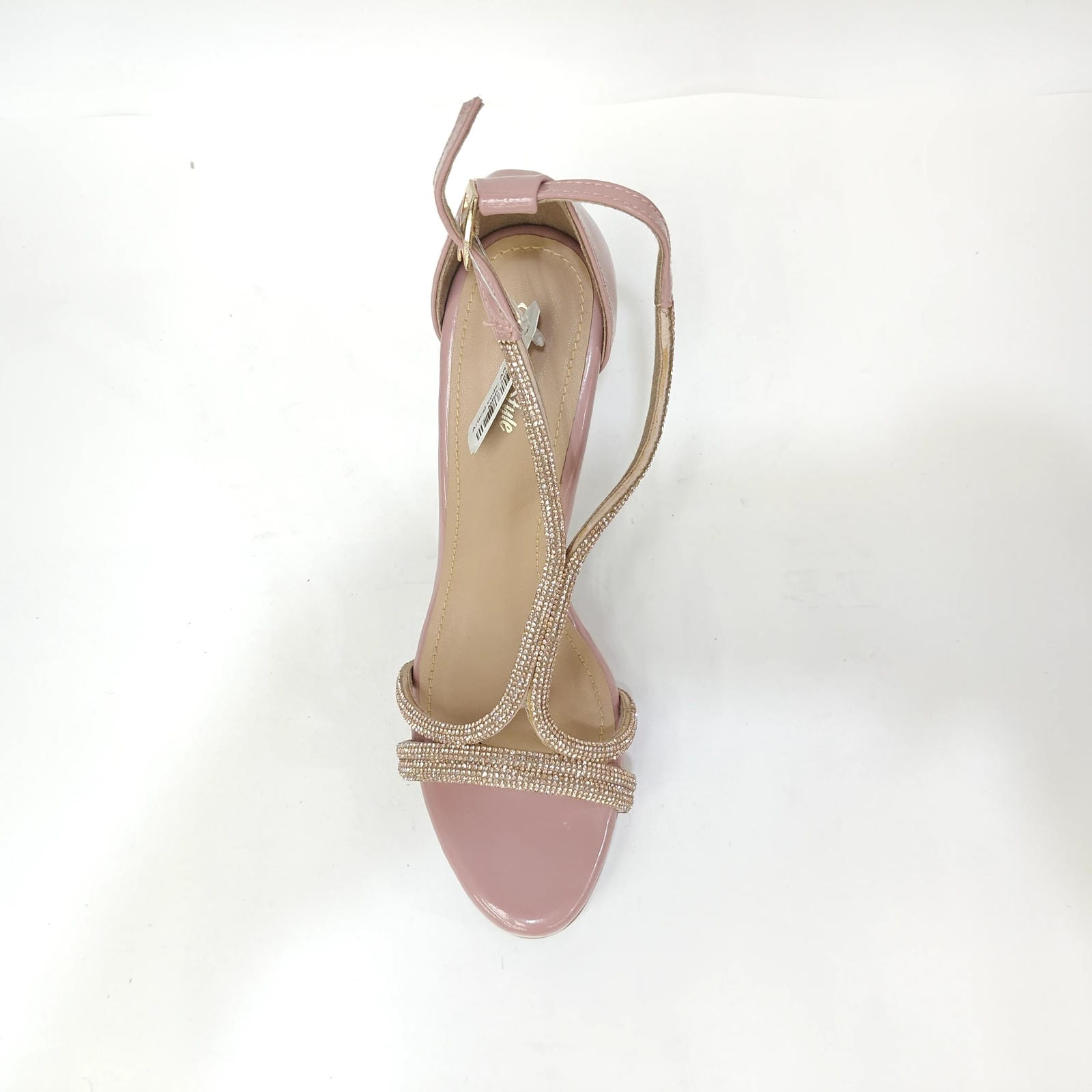 Long Pencil Heel Diamond – Black, Pink & Cream