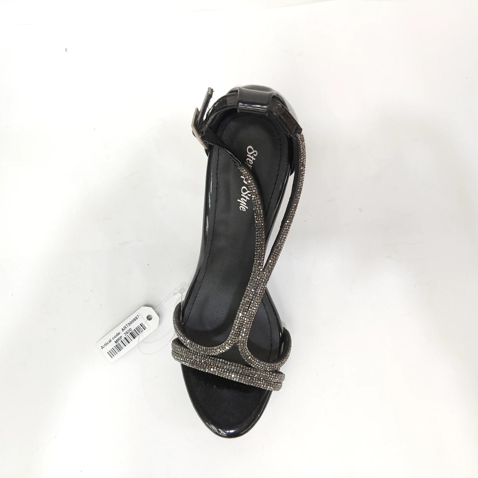 Long Pencil Heel Diamond – Black, Pink & Cream