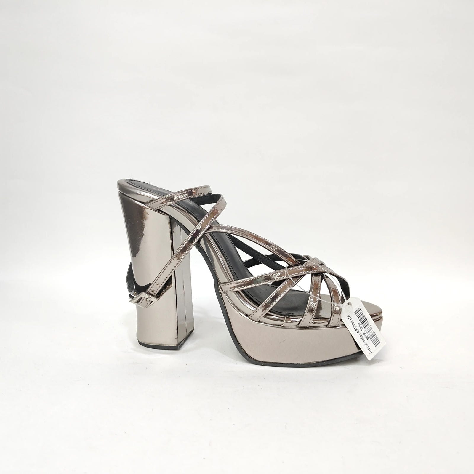StepUpStyle Women’s Long Block Heel with 6 Belts – Black & Silver
