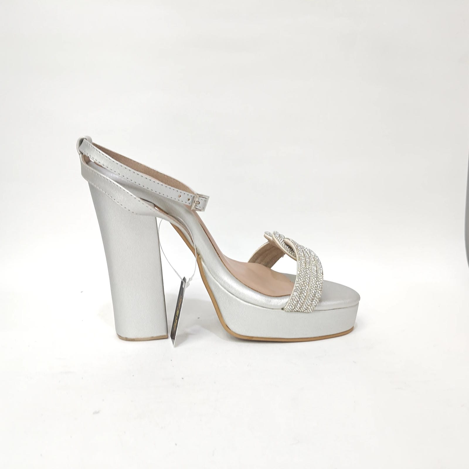 StepUpStyle Women’s Long Block Heel with 4 Cross Belt – Black & Golden