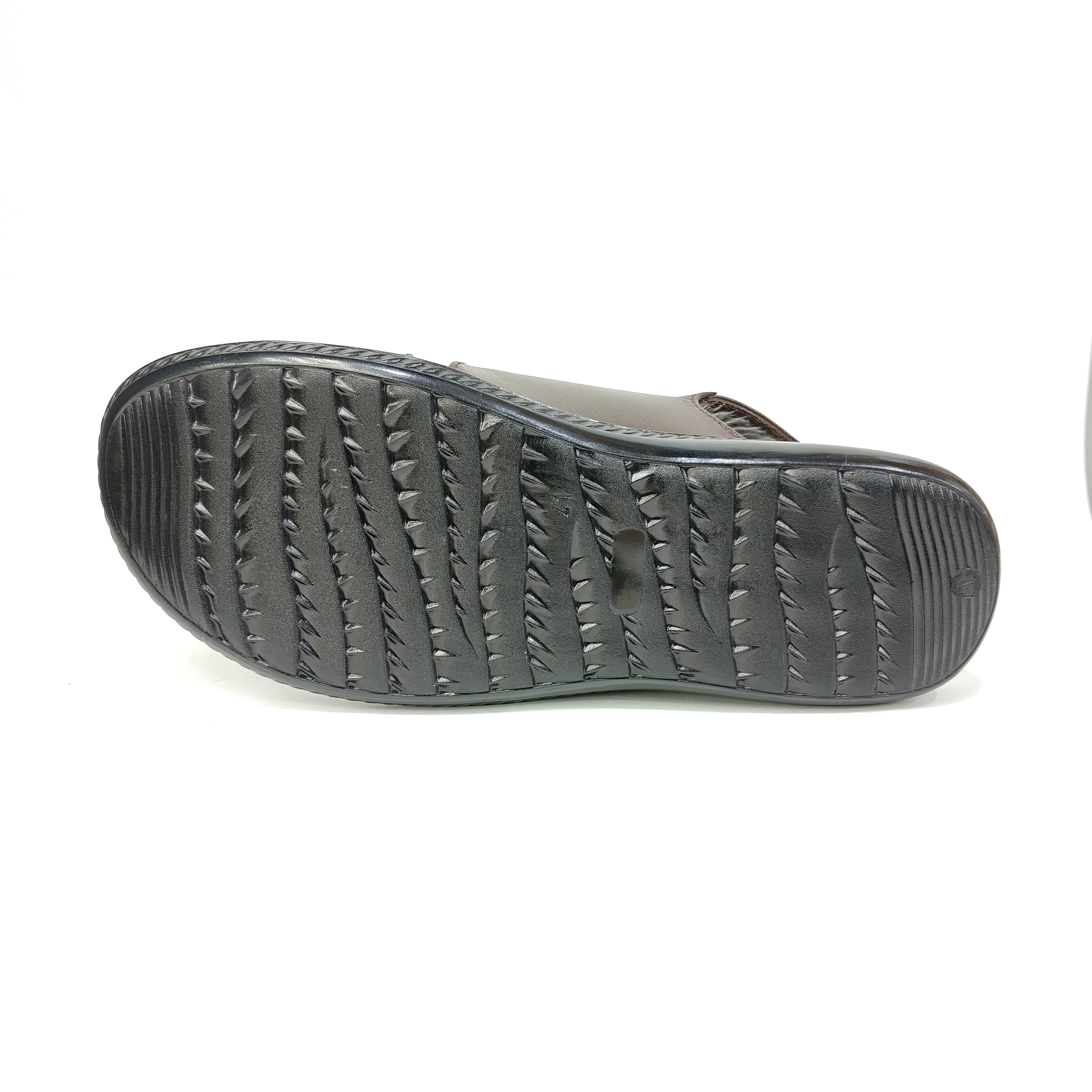 Men’s Genuine Leather Sandal – Classic Brown Comfort Wear