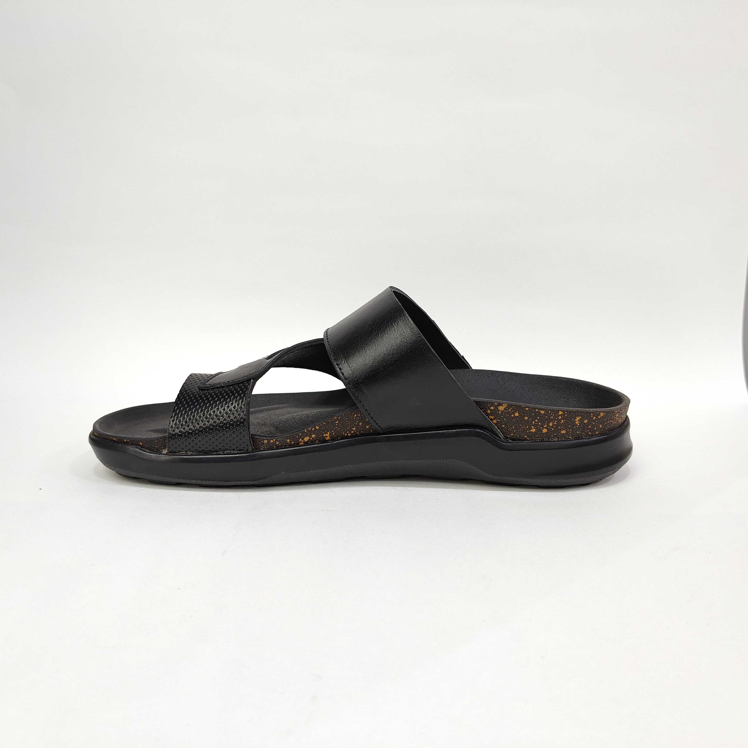 Men’s Comfort Chappal – Genuine Leather Black