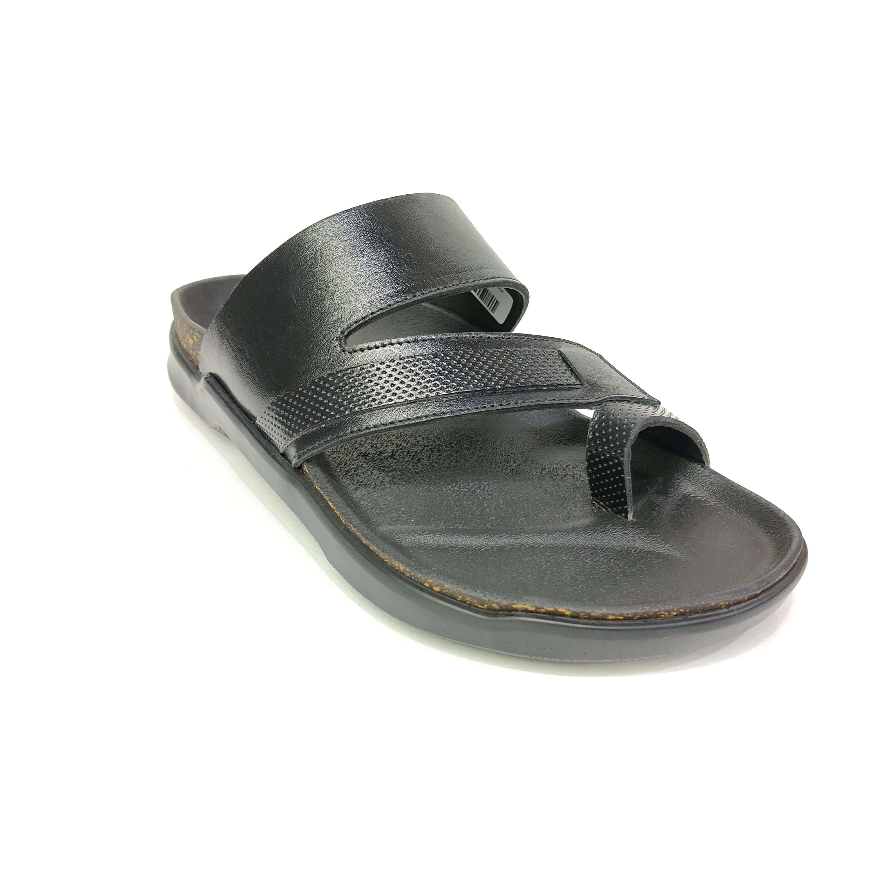 Men’s Comfort Chappal – Genuine Leather Black