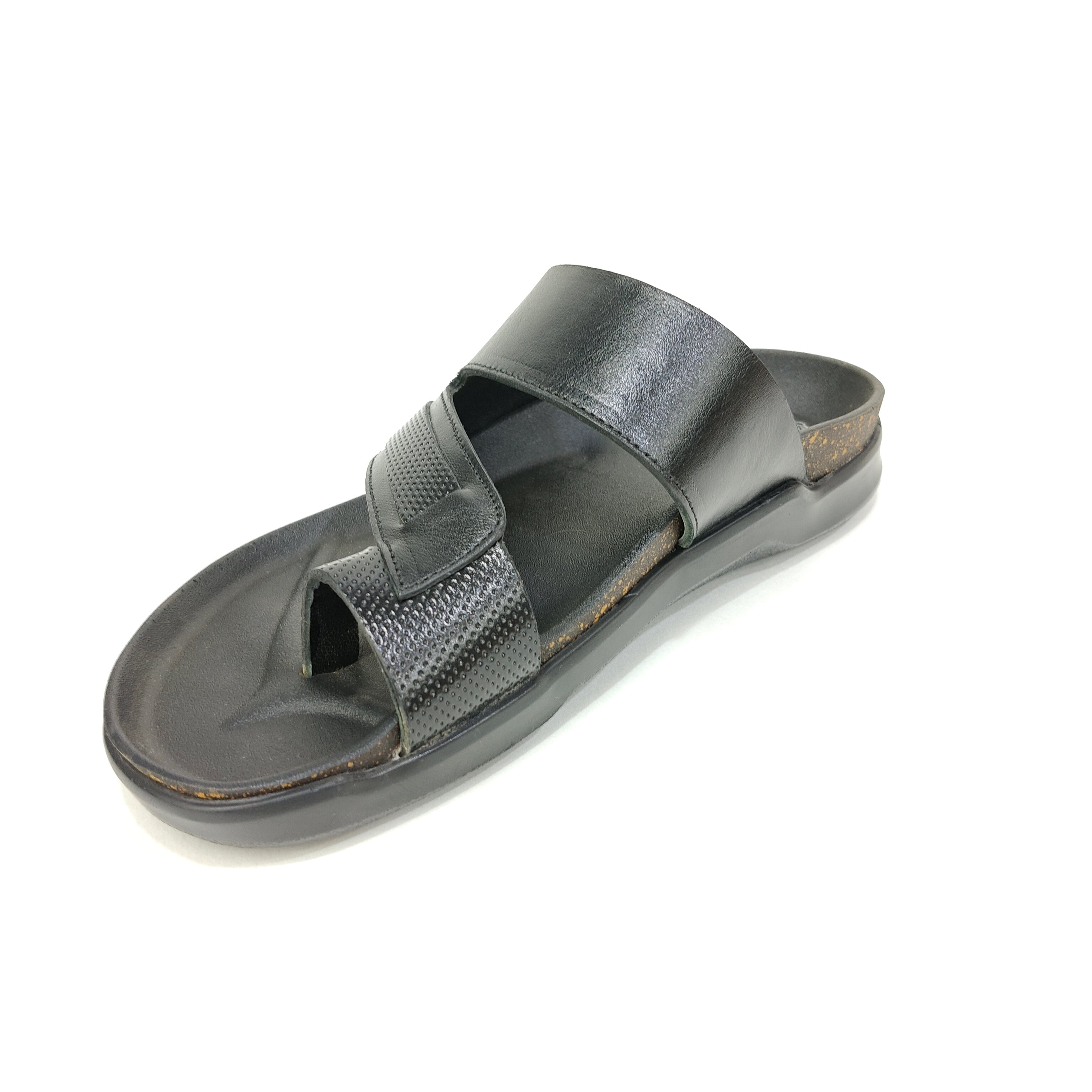 Men’s Comfort Chappal – Genuine Leather Black