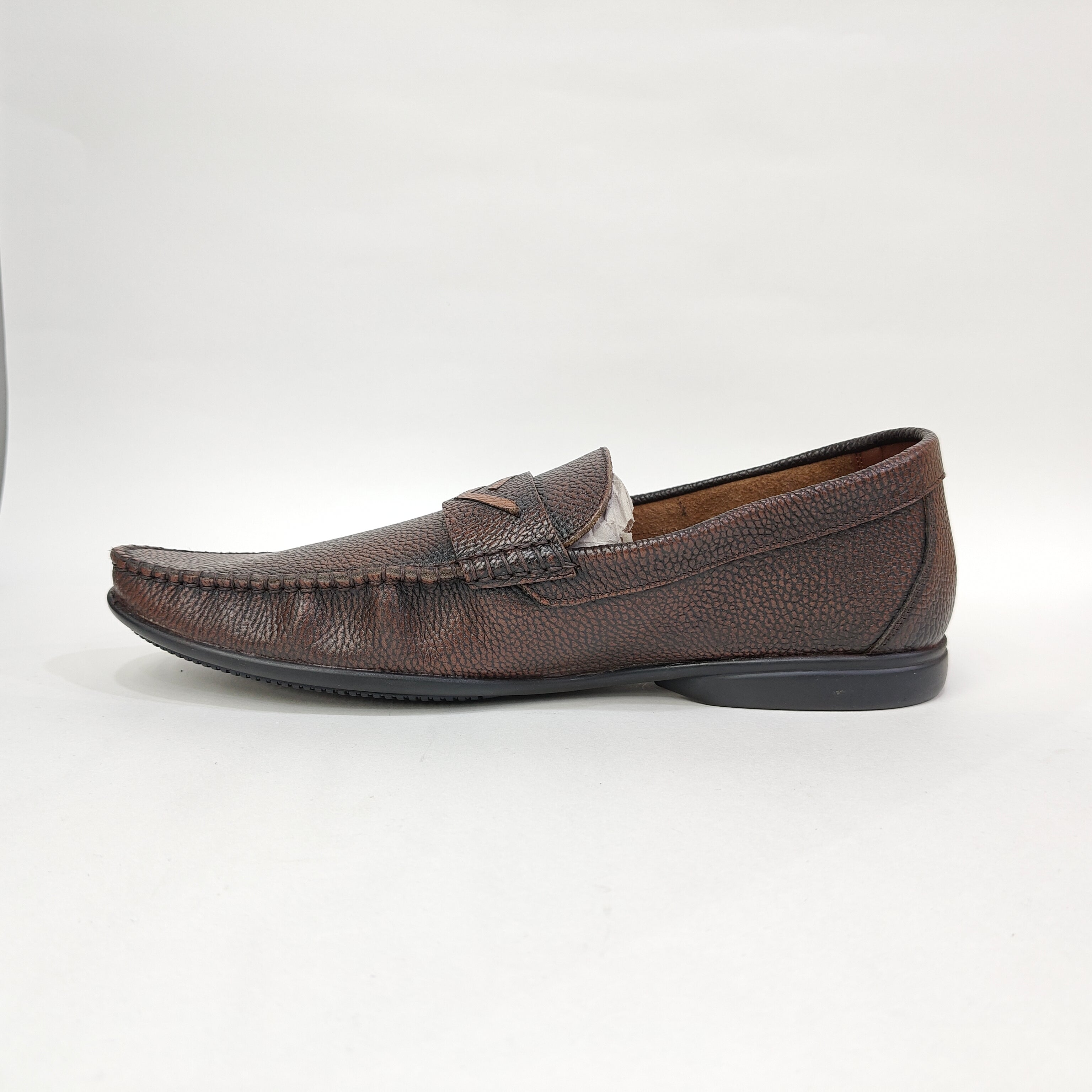 Men’s Genuine Leather Loafer – Black & Brown Slip-On Shoes