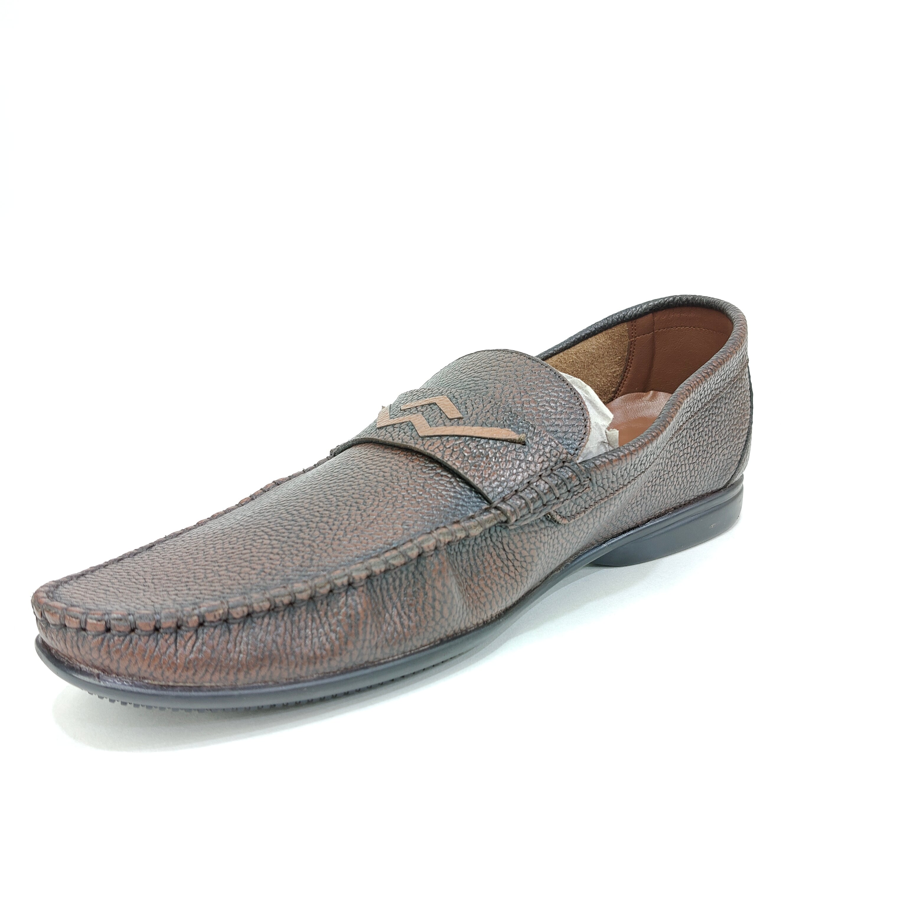 Men’s Genuine Leather Loafer – Black & Brown Slip-On Shoes
