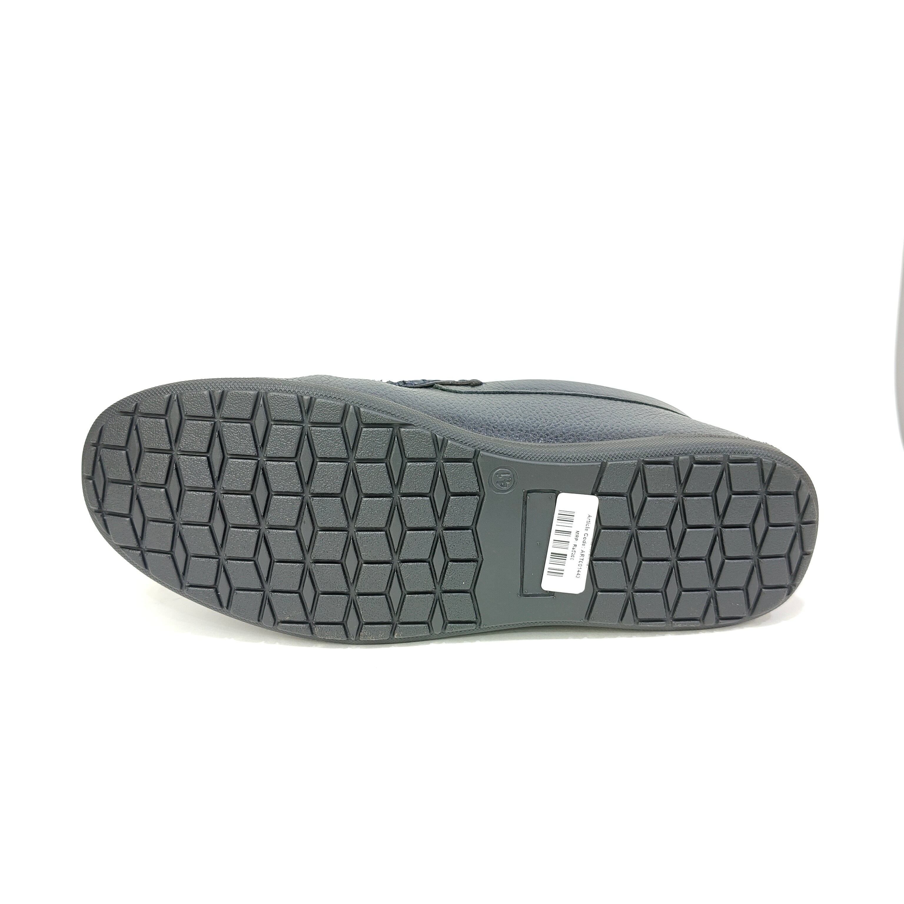 Men’s Genuine Leather Net Shoe – Black & Blue