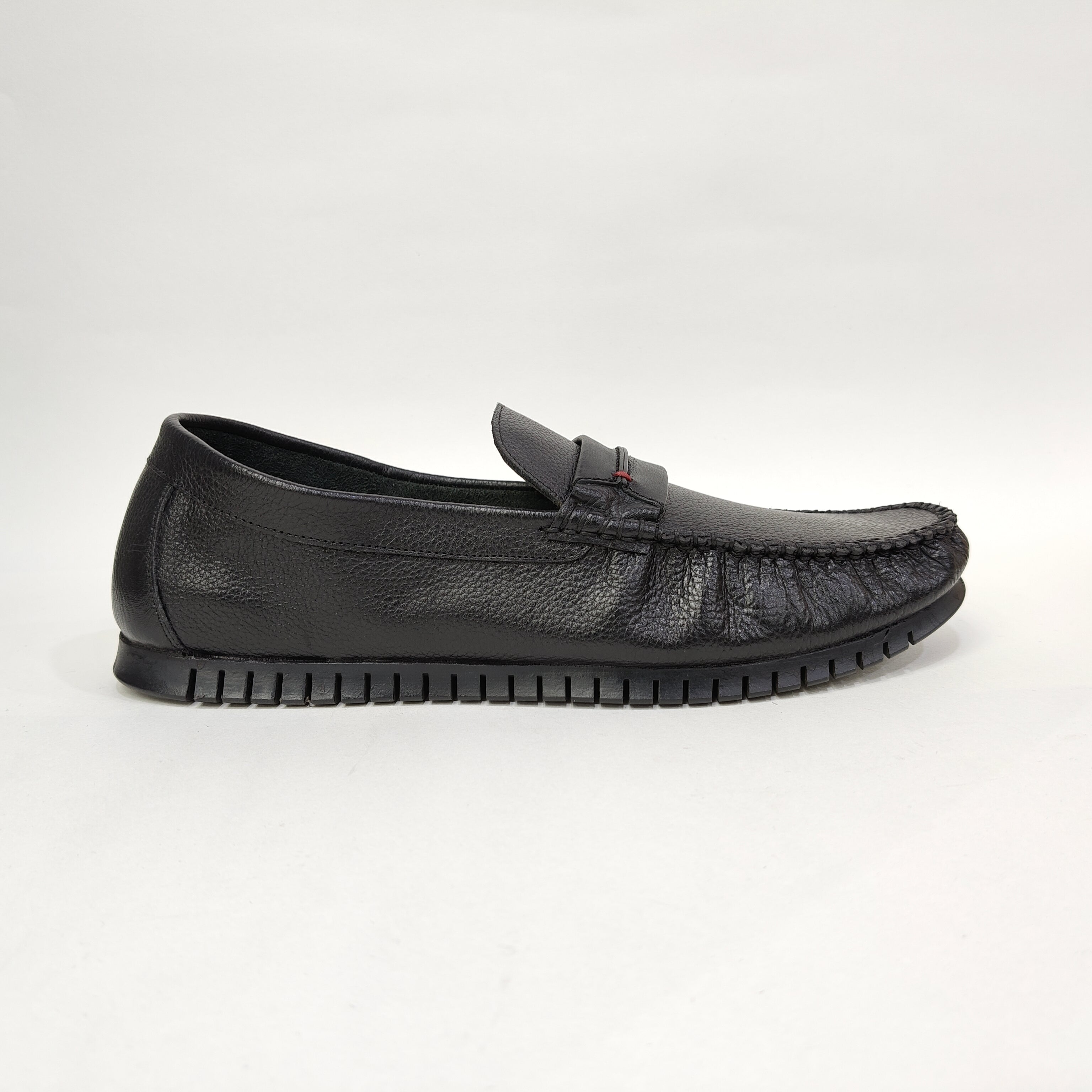genuine leather shoe with rubber sole