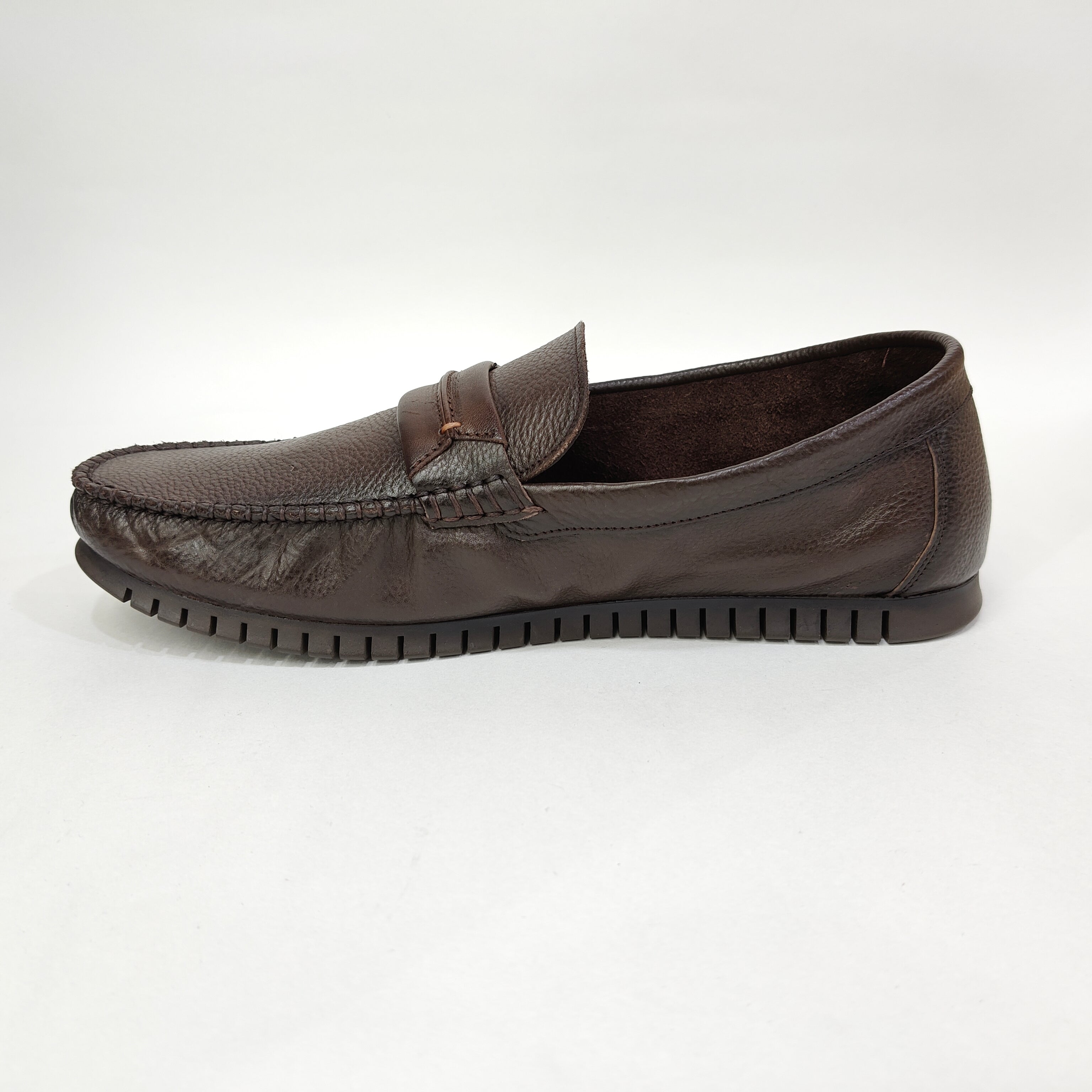 genuine leather shoe with rubber sole