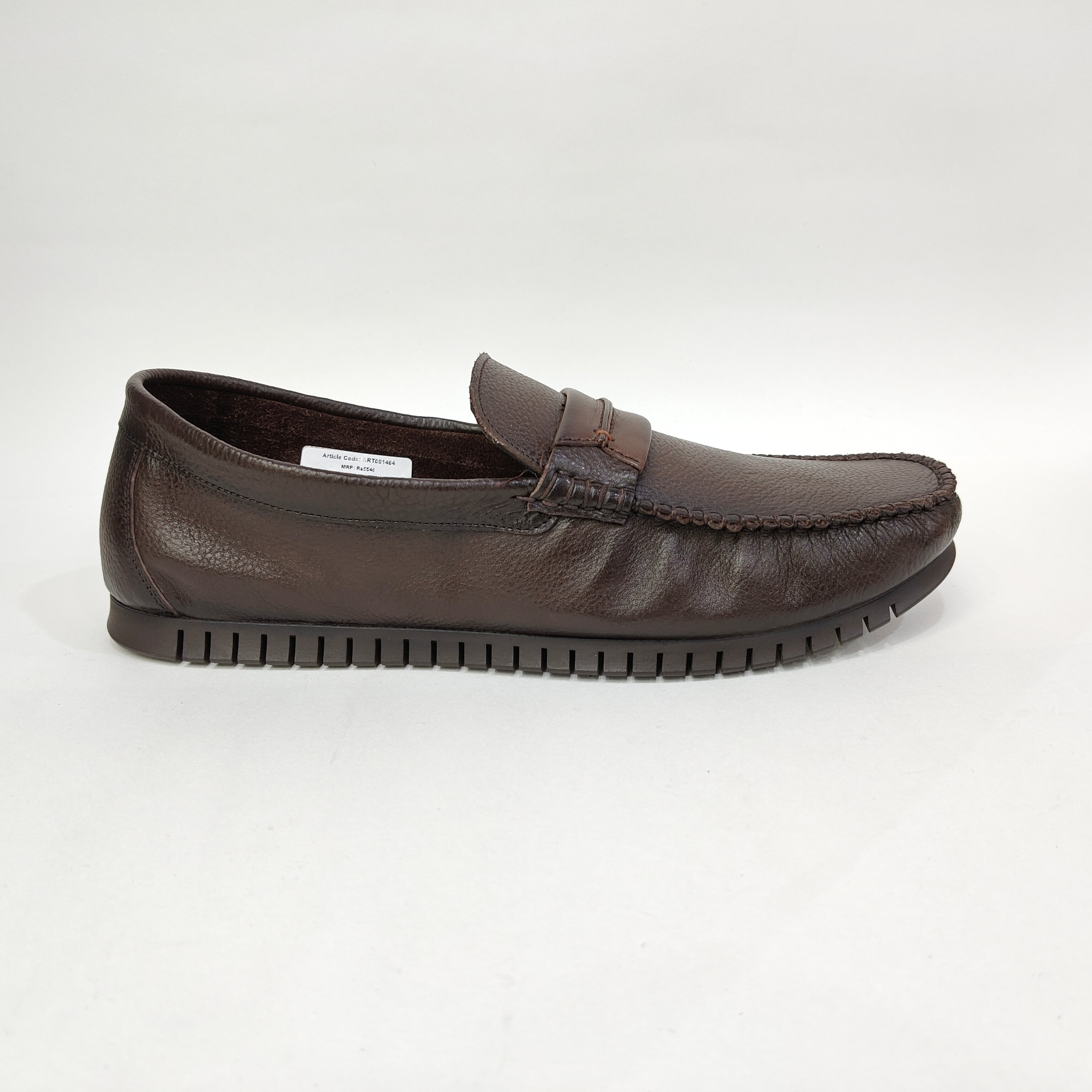 genuine leather shoe with rubber sole
