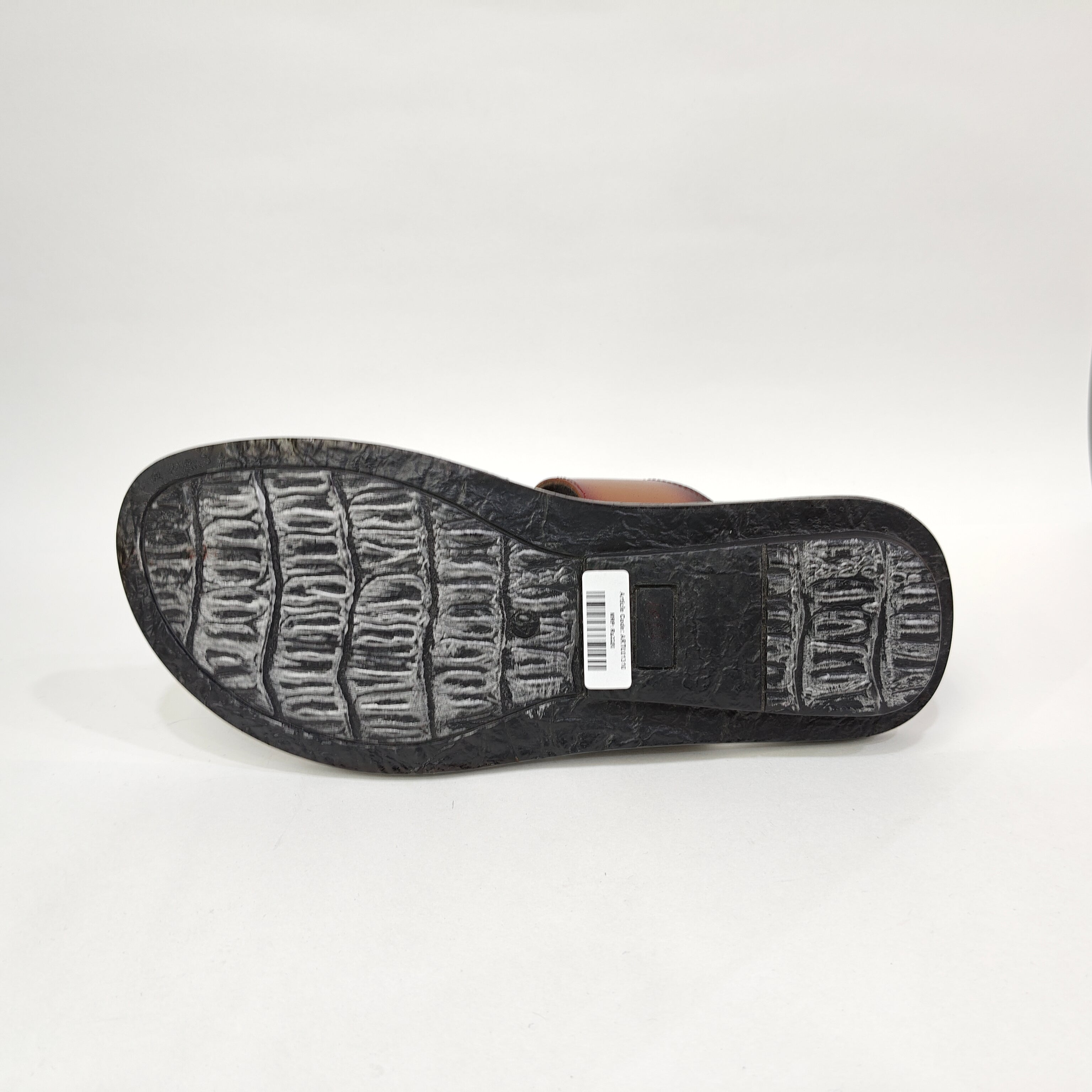 Men’s Genuine Leather Chappals – Maroon & Tan