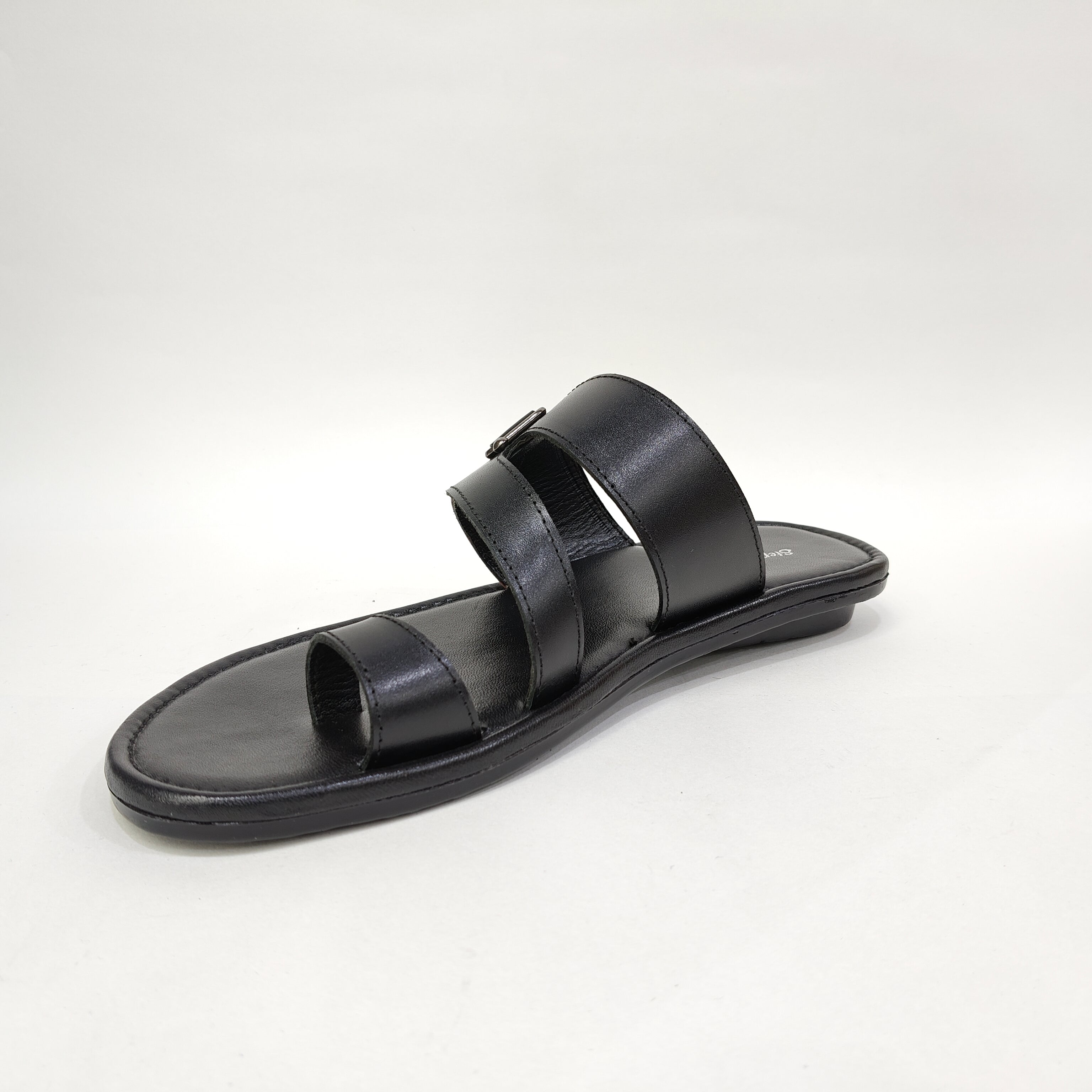 Men’s Genuine Leather Chappals – Maroon & Tan