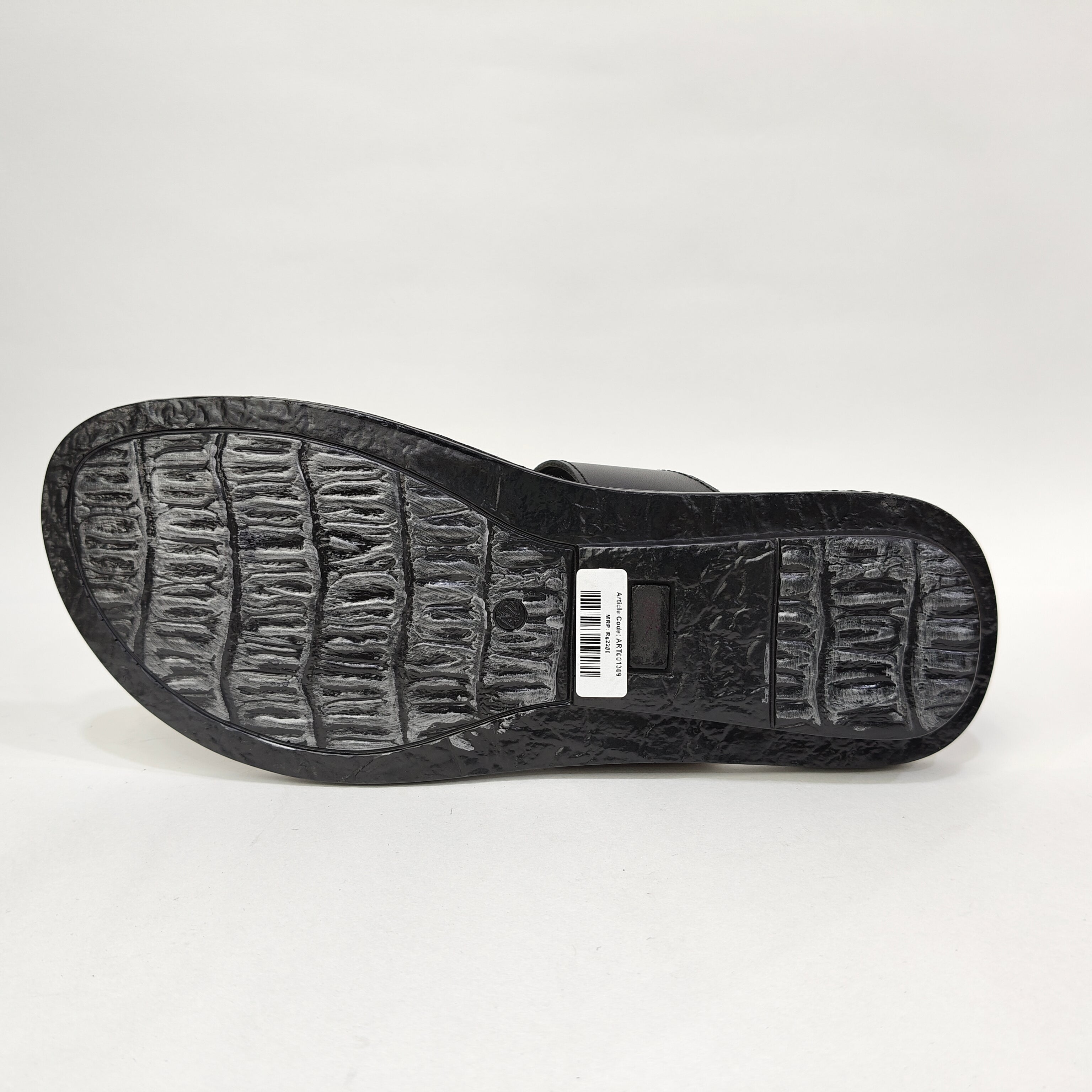 Men’s Genuine Leather Chappals – Maroon & Tan
