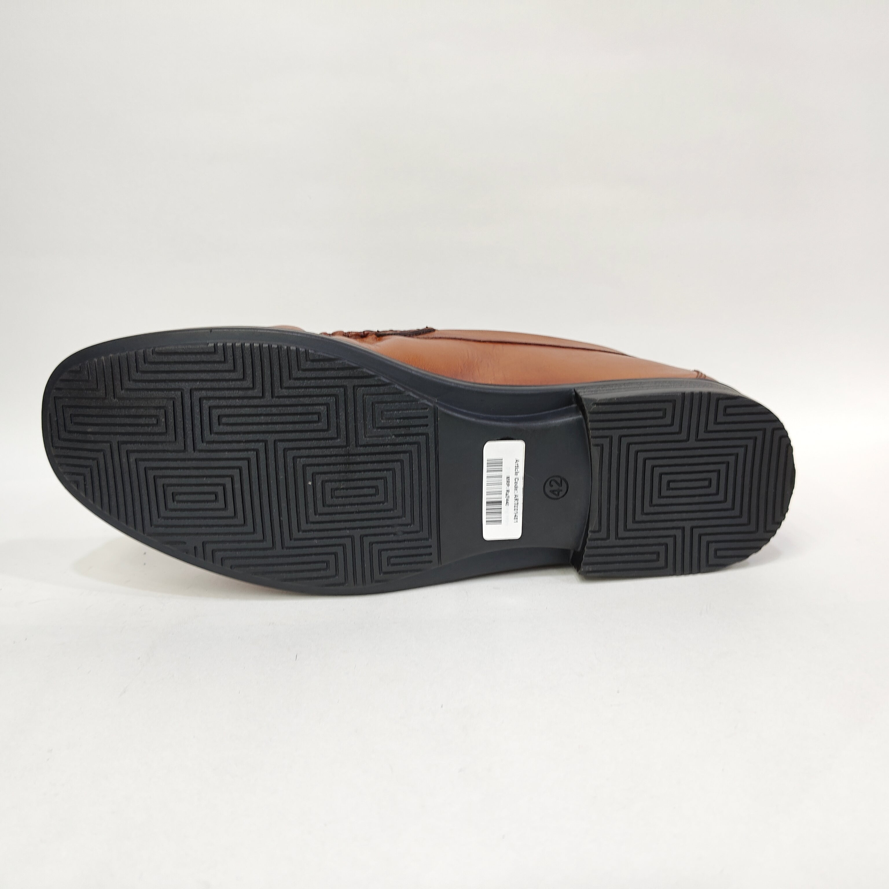 Men’s Plain Genuine Leather Loafer Heels – Black & Tan