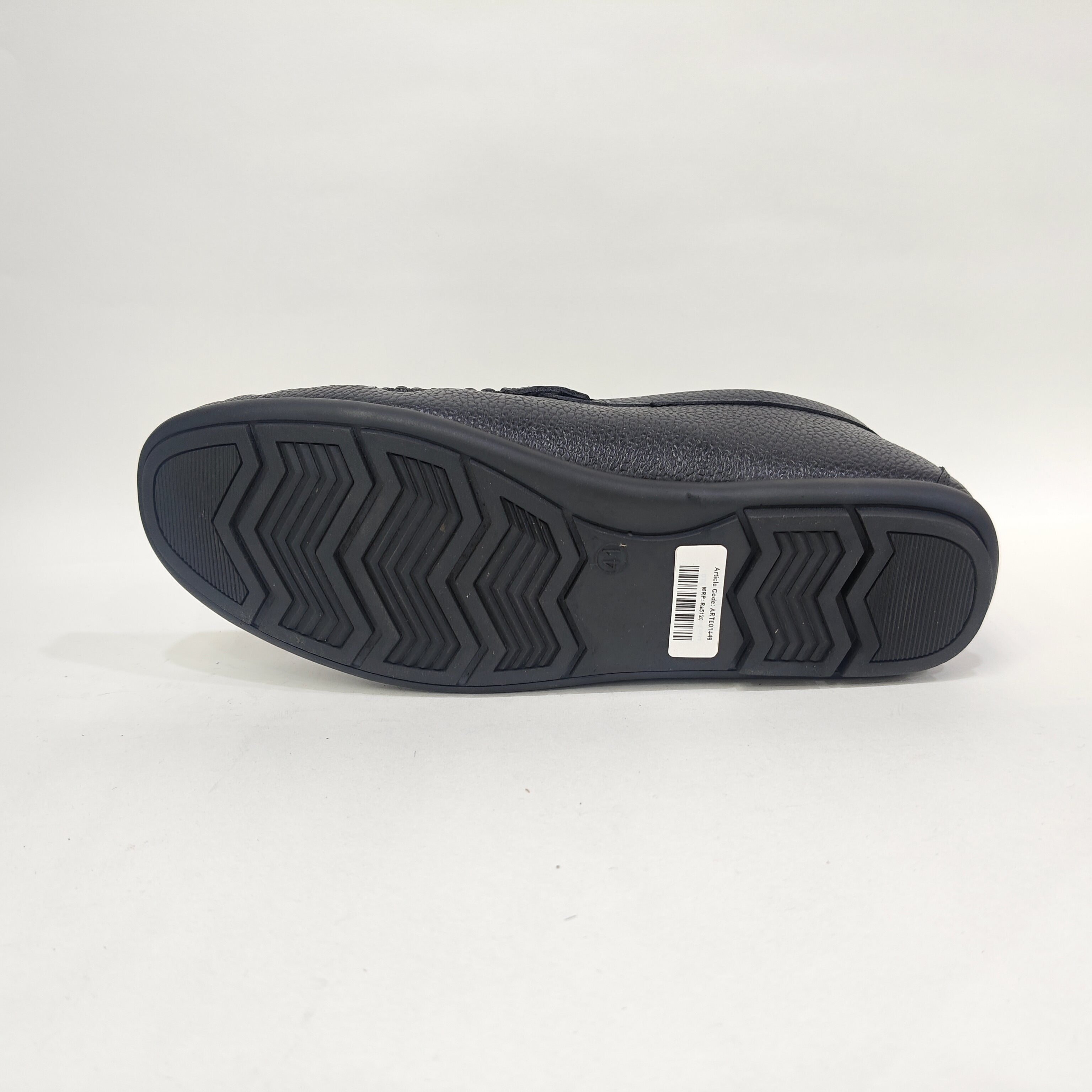 Men’s Genuine Leather Shoes – Black & Yellow