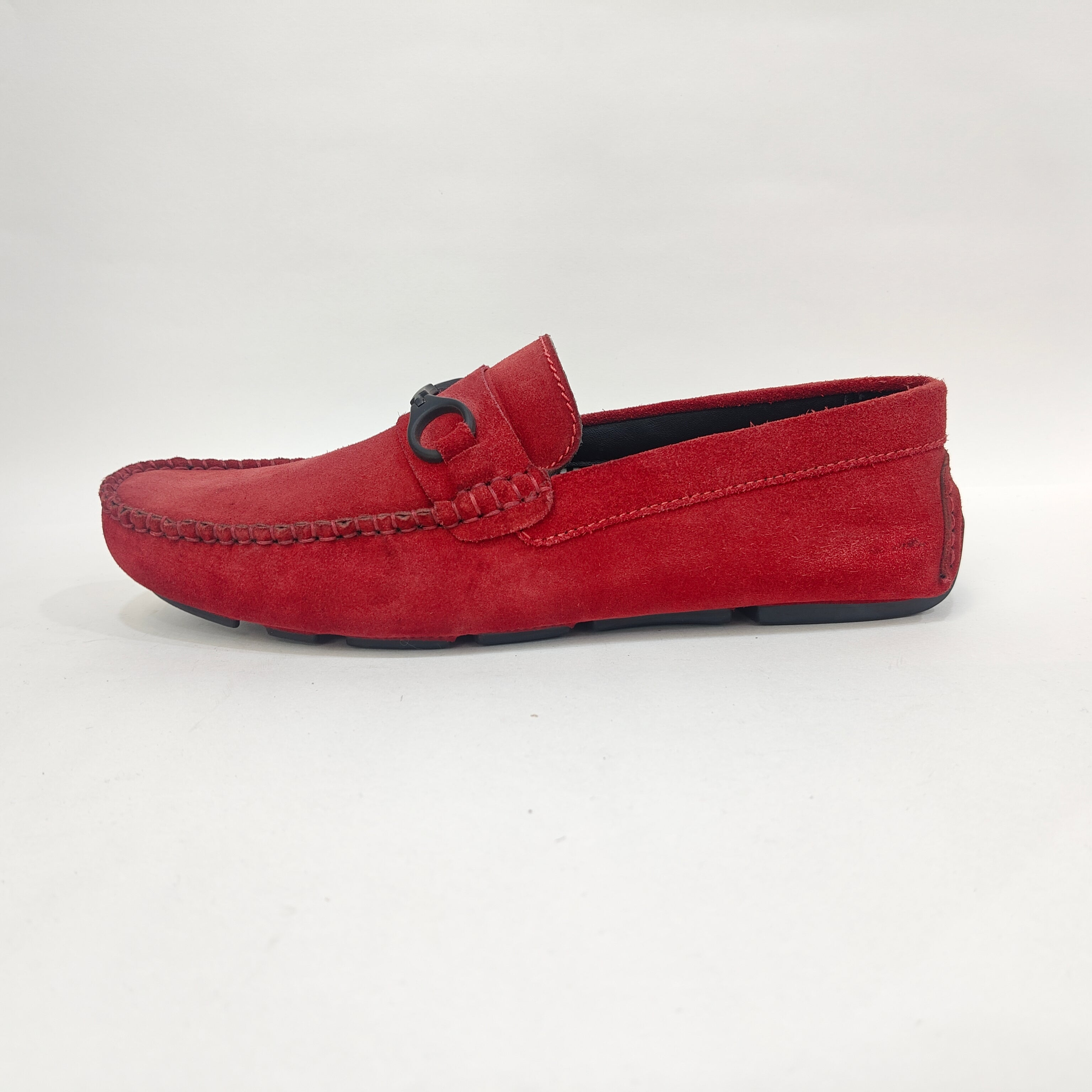 Leather Shoes Men’s Medium Ankle – Blue, Black, Red & Tan