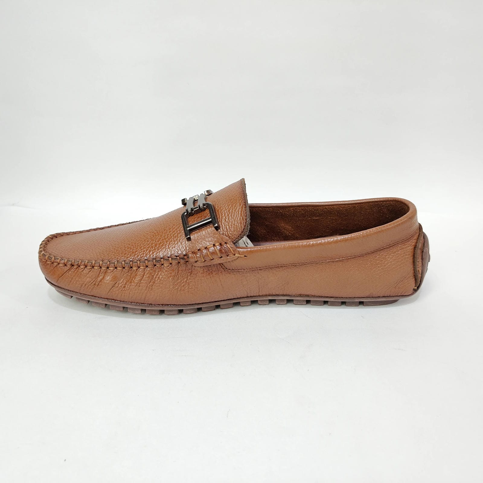 StepUpStyle Men’s Loafer with Rubber Sole – Tan & Black