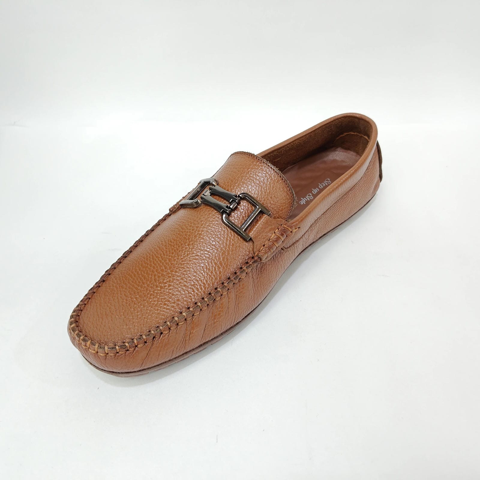 StepUpStyle Men’s Loafer with Rubber Sole – Tan & Black