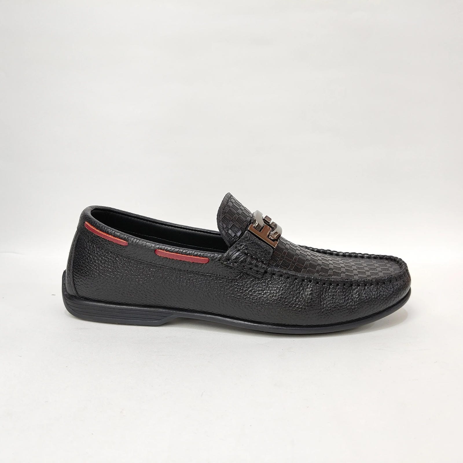 StepUpStyle Men’s Net Style Loafer – Black & Tan