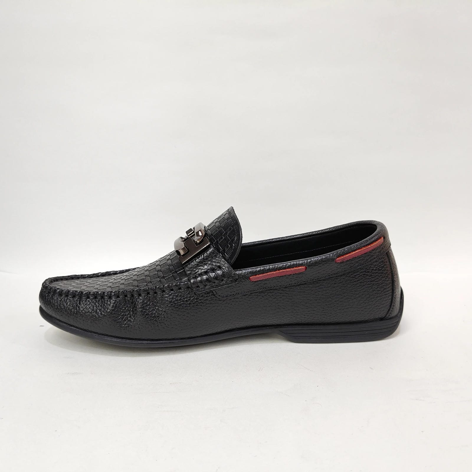 StepUpStyle Men’s Net Style Loafer – Black & Tan