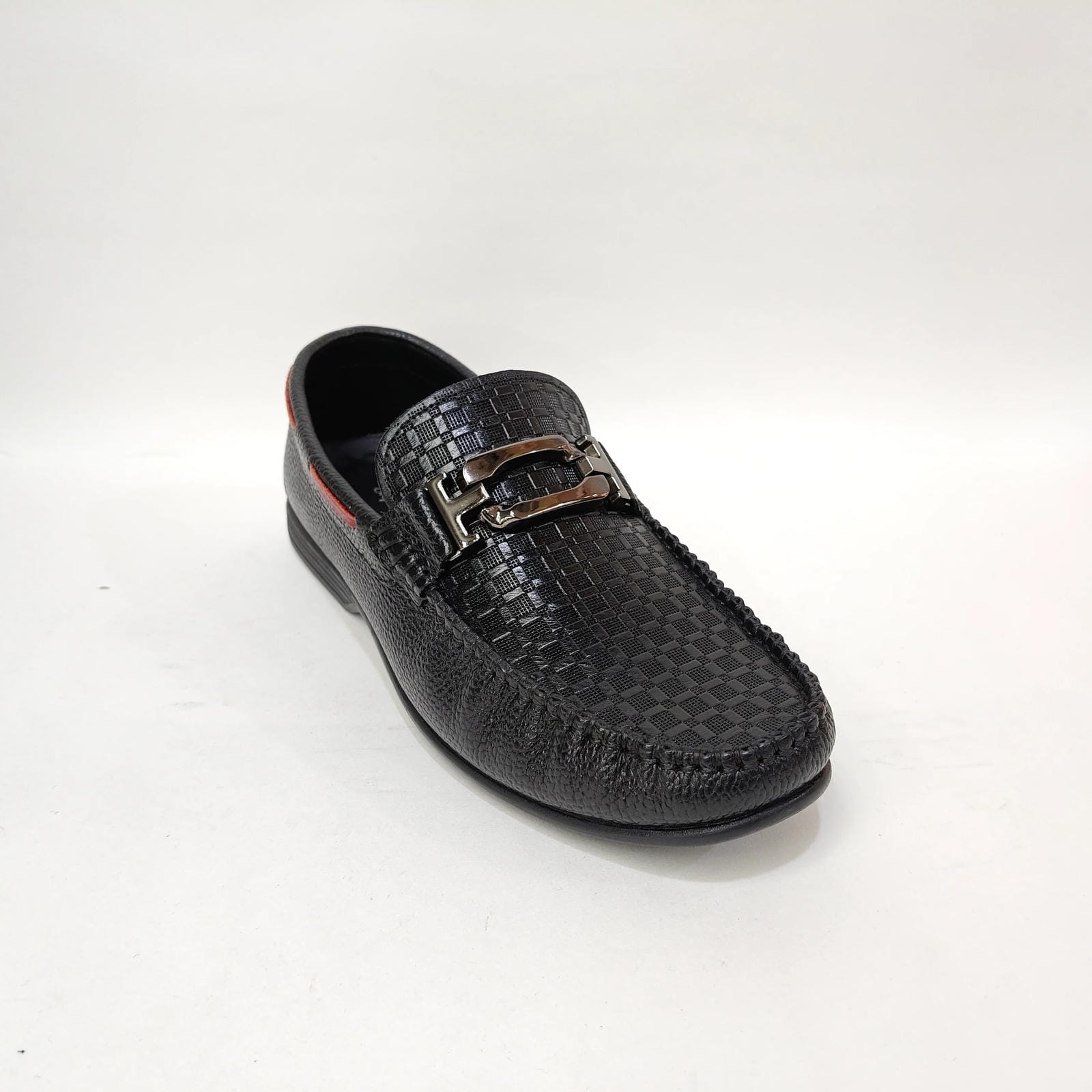 StepUpStyle Men’s Net Style Loafer – Black & Tan
