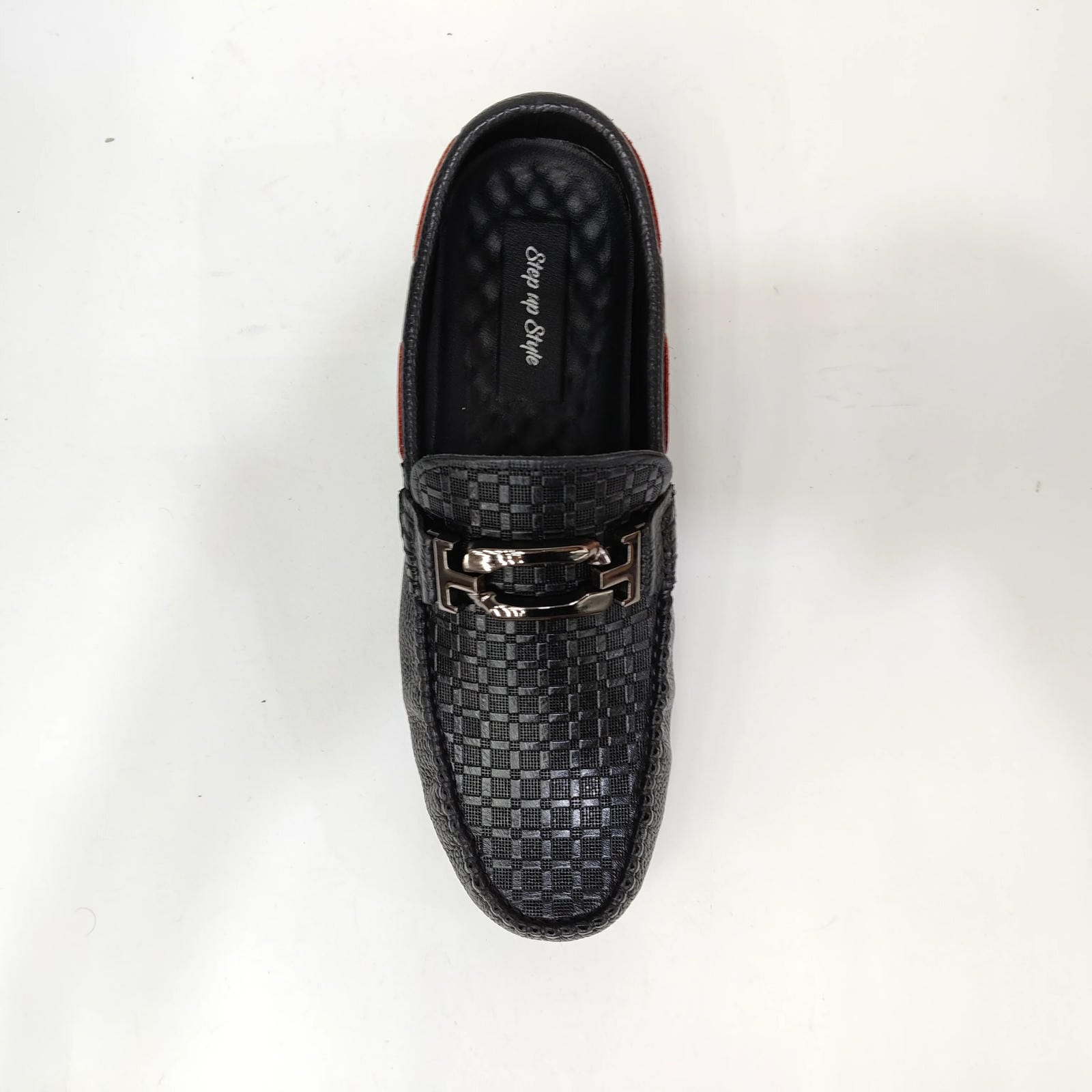 StepUpStyle Men’s Net Style Loafer – Black & Tan