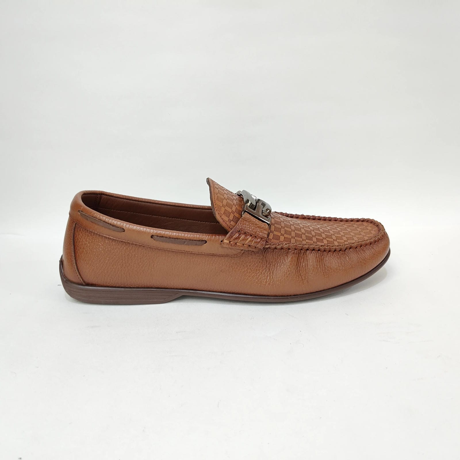 StepUpStyle Men’s Net Style Loafer – Black & Tan