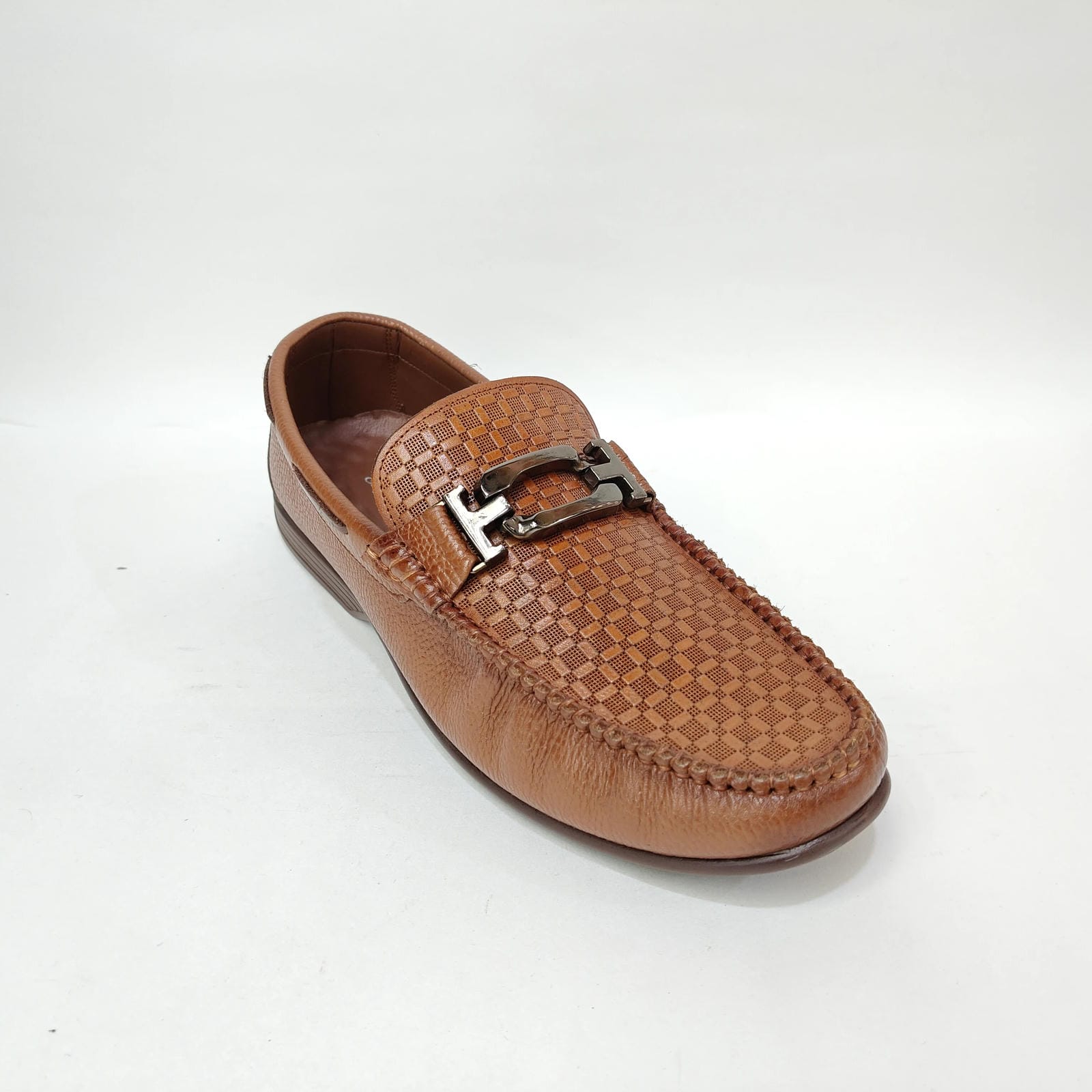 StepUpStyle Men’s Net Style Loafer – Black & Tan