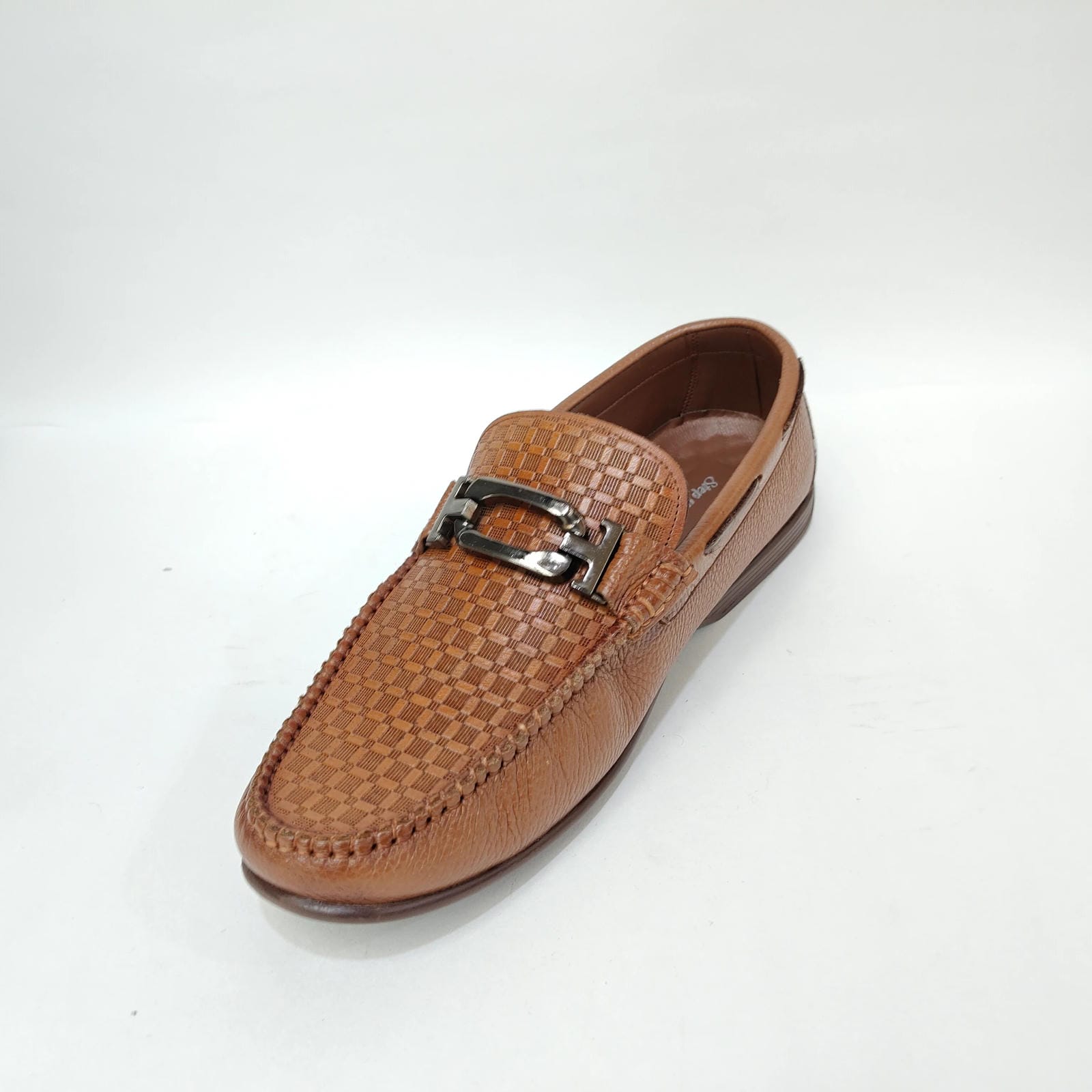 StepUpStyle Men’s Net Style Loafer – Black & Tan