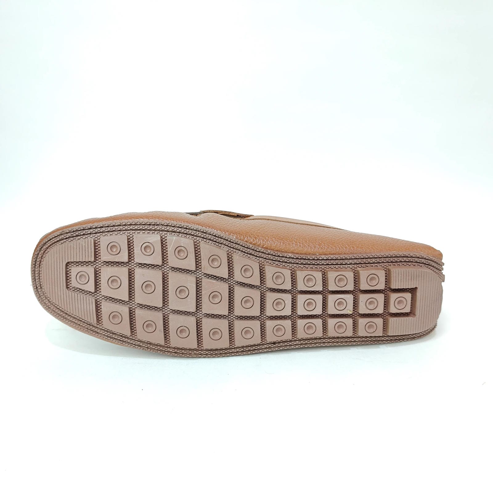 StepUpStyle Men’s Loafer P.D Pattern – Black & Tan