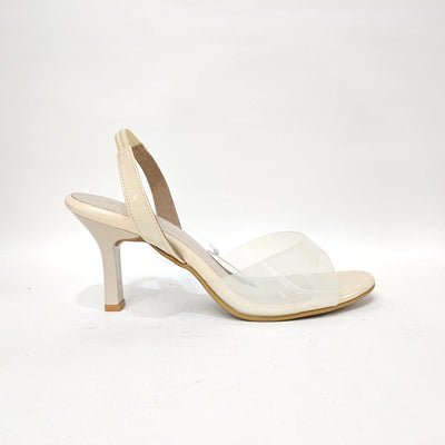 Pencil Heel with Transparent Cover – Black, Pink & Cream