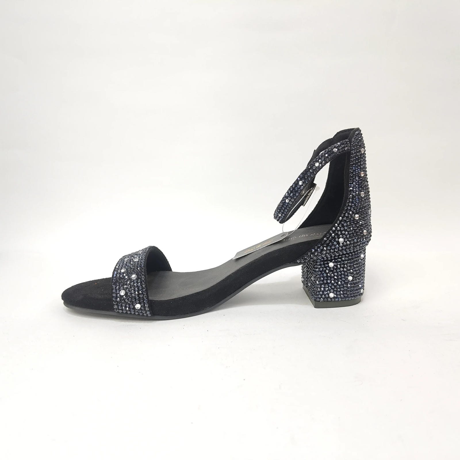 StepUpStyle Women’s Block Heel with Diamond Design – Gold & Black